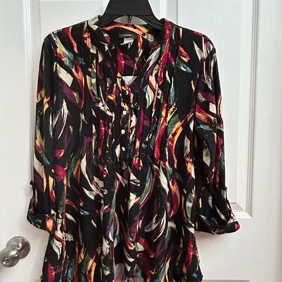 Cocomo Vibrant Feather Print Blouse - Picture 7 of 9